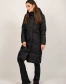 Чорна жіноча зимова куртка з капюшоном-6