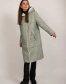 Женская куртка на тинсулейте оливковая-6