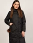 Черная женская зимняя куртка с капюшоном-1