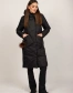 Черная женская зимняя куртка с капюшоном-2