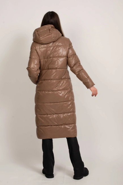 Зимова куртка-пальто з капюшоном-7