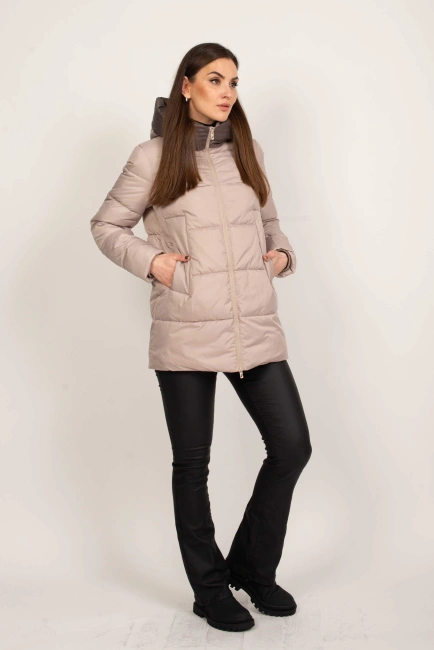 Зимова куртка жіноча біопуховик-6