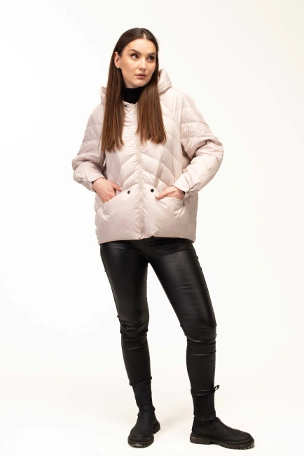 Демісезонна куртка з капюшоном та кишенями-10