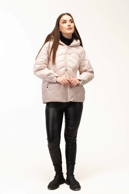 Демісезонна куртка з капюшоном та кишенями-9