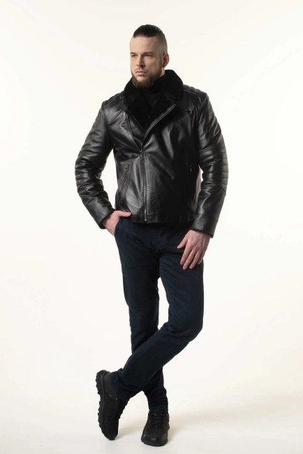 Дублянка чоловіча шкіряна косуха-6