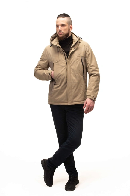 Чоловіча демісезонна куртка оливкова-8