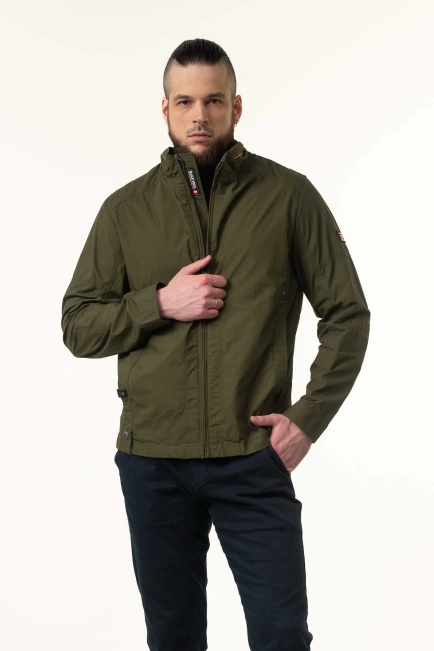 Чоловіча вітровка в кольорі хакі-9
