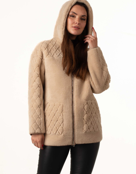 Жіноча вітровка-бомбер оливкова