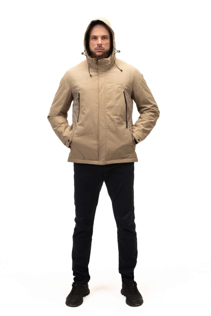 Чоловіча демісезонна куртка оливкова-7