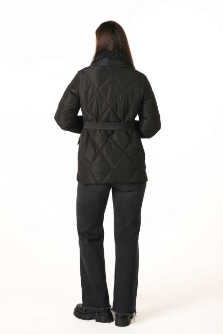 Женский биопуховик с экомехом под барашка-2