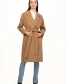 Пальто жіноче на запах у кольорі кемел-2
