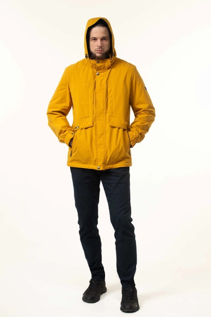 Демісезонна куртка на синтепоні жовта-3