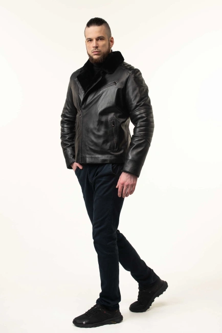 Дублянка чоловіча шкіряна косуха-5
