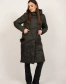 Куртка женская зимняя с капюшоном хаки-5