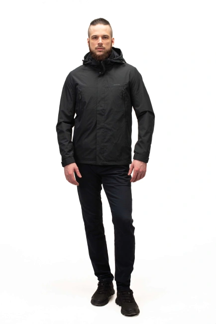 Чоловіча куртка в синьому кольорі подовжена-4