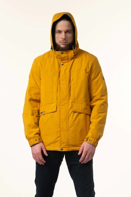 Демісезонна куртка на синтепоні жовта-4