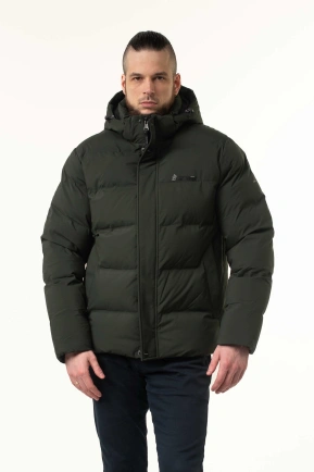 Чоловіча зимова куртка з біопухом коротка
