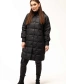 Демісезонна куртка чорна з капюшоном-9