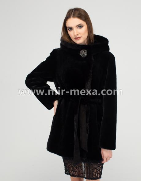 Шуба з мутону. Артикул 24174