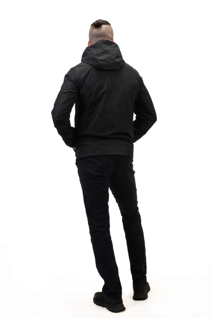 Чоловіча куртка в синьому кольорі подовжена-6