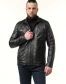 Шкіряна куртка чоловіча з коміром-4