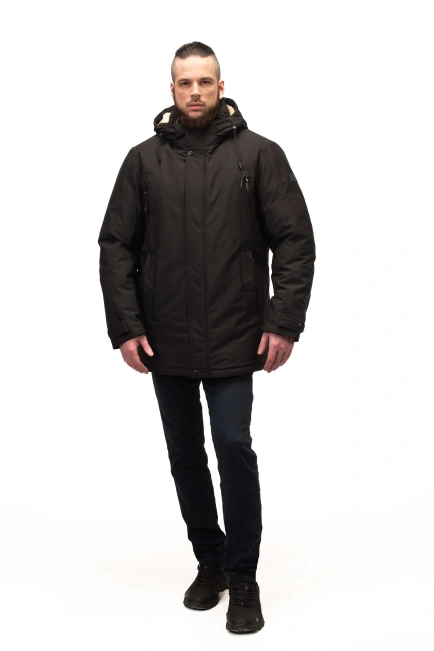 Мужской зимний биопуховик удлинённый-7