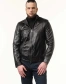 Шкіряна куртка чоловіча зі вставками замші-1