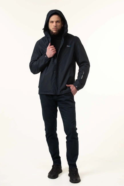 Чоловіча вітровка темно-синя-6