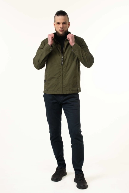 Чоловіча вітровка в кольорі хакі-8