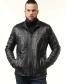 Шкіряна куртка чоловіча з коміром-9