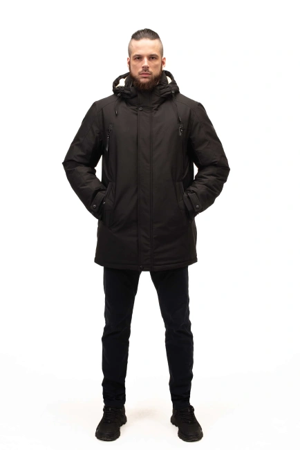 Мужской зимний биопуховик удлинённый-10