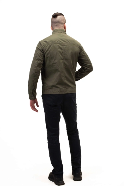 Чоловіча куртка в кольорі хакі легка-6