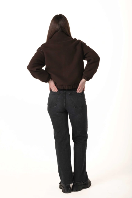 Женское кашемировое пальто-бомбер-2