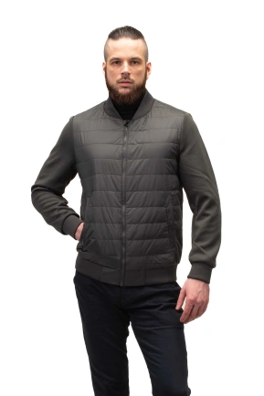 Чоловіча куртка на синтепоні сіра