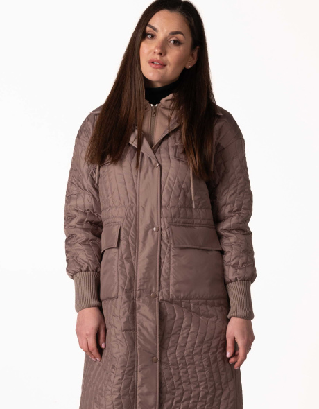 Женская демисезонная куртка на синтепоне бежевая