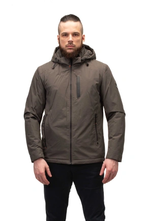 Чоловіча куртка сірого кольору пряма