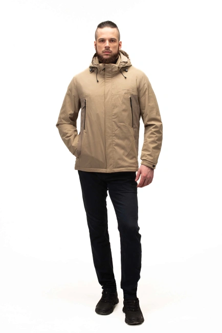Чоловіча демісезонна куртка оливкова-3