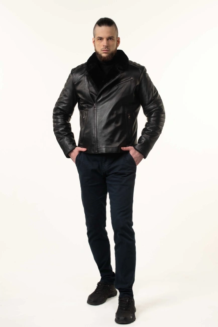 Дублянка чоловіча шкіряна косуха-9